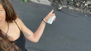 VeganLinda's Huge Morning Dump on Busy Public Road